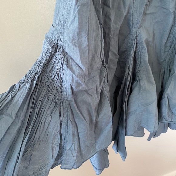 Fei Anthropologie pleated cotton skirt - Picture 6 of 6